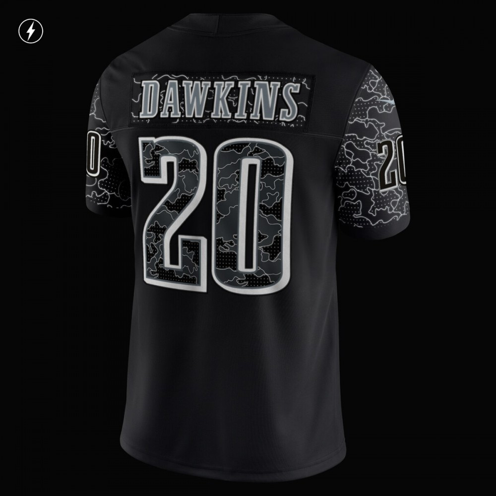 Brian Dawkins Philadelphia Eagles Nike Retired Player RFLCTV Limited Jersey - Black-GridironStore